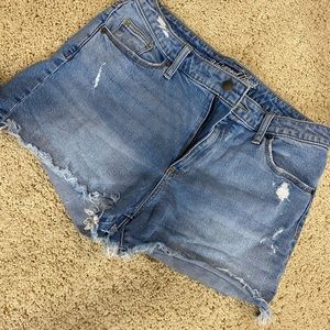 Cut off denim shorts